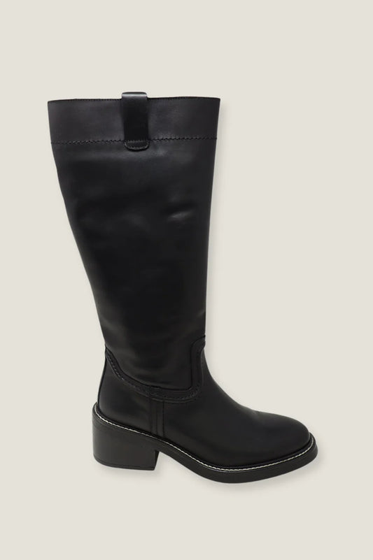 ALPE Trento Knee High Leather Boot (Black)
