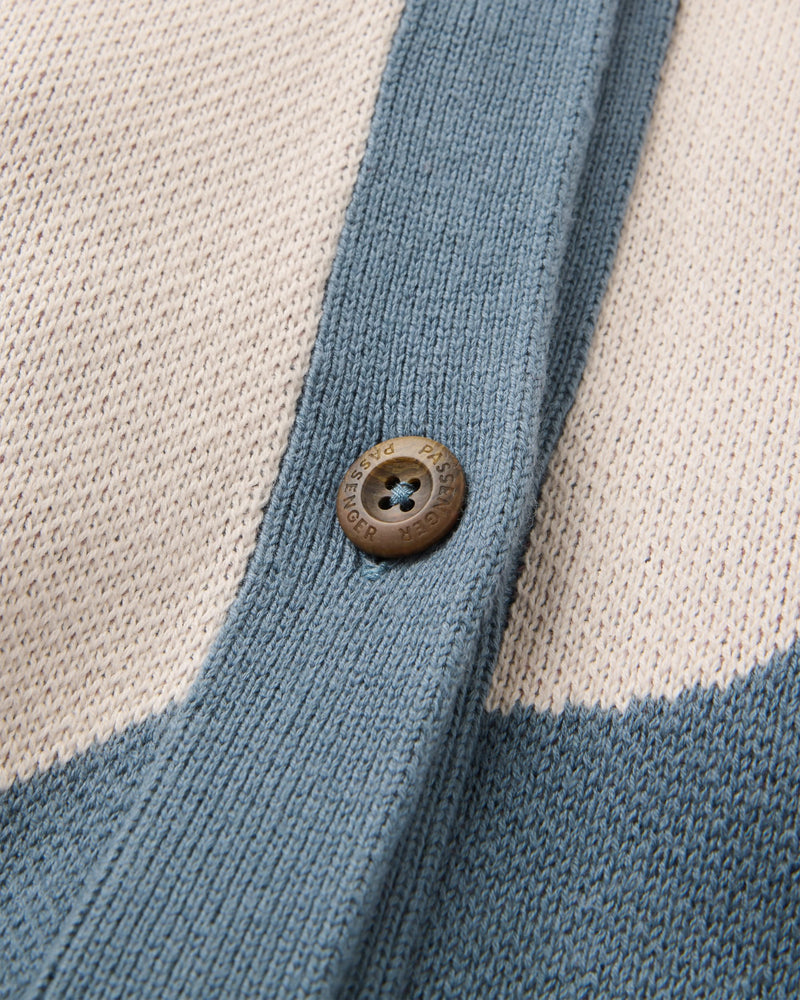 Scenic Knitted Cardigan - Scenic Stormy Blue