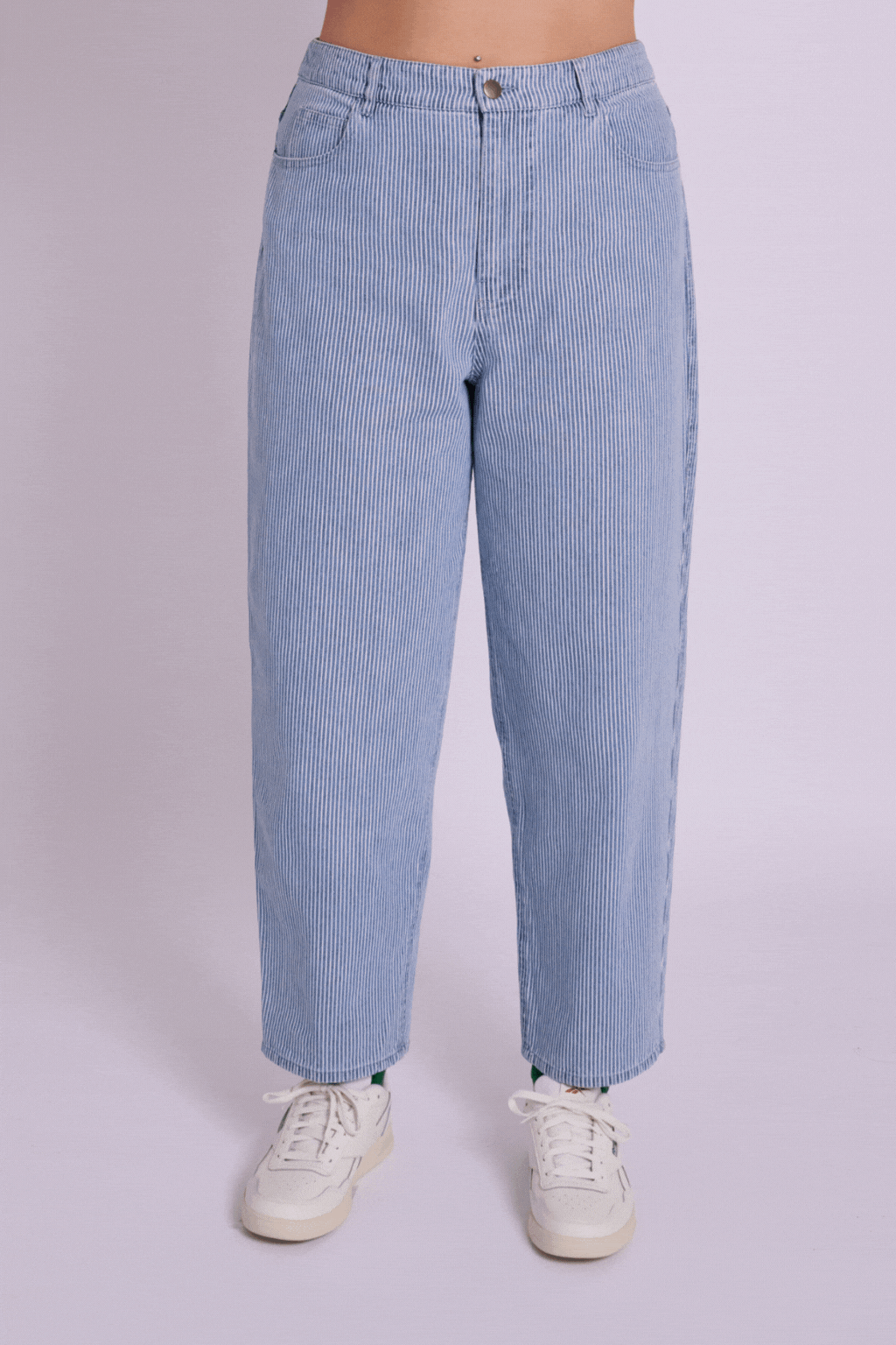 Dolly High Rise Ticking Stripe Jean