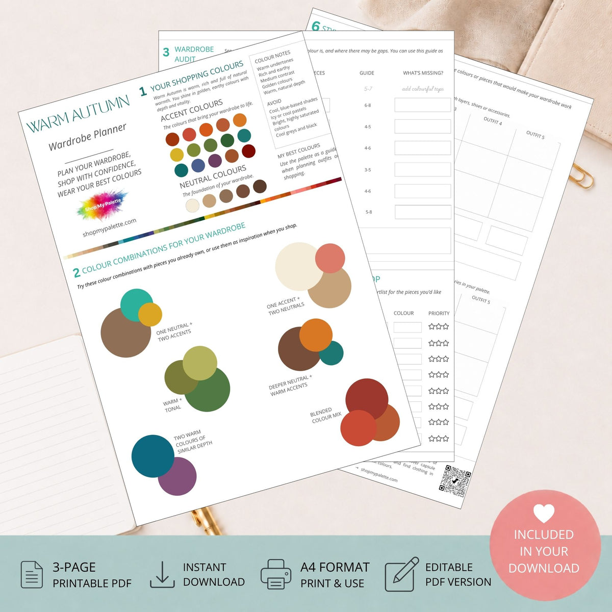 Colour Season Mini Wardrobe Planners