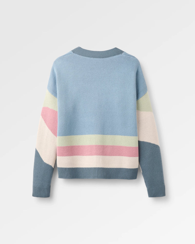Scenic Knitted Cardigan - Scenic Stormy Blue