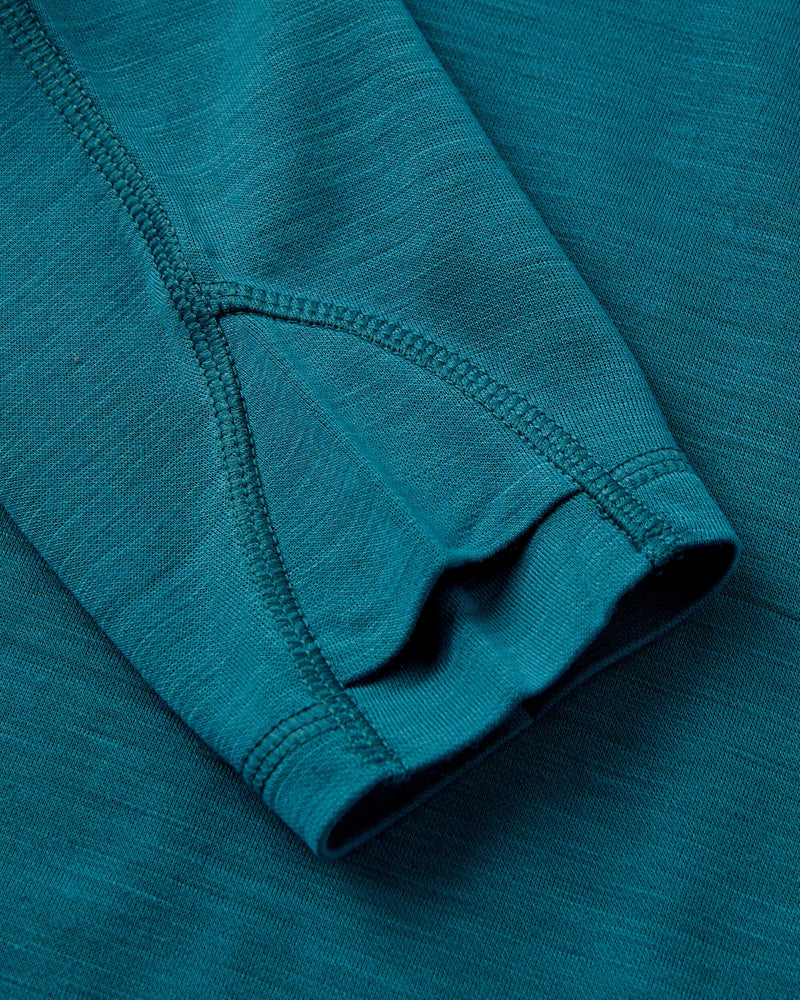 Camp Wild Lightweight Merino Blend LS T-Shirt - Mediterranean