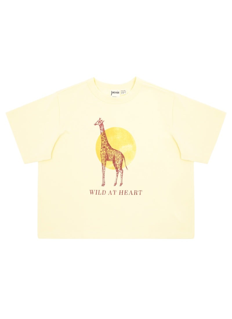 Arden Wild At Heart Boxy Fit Graphic Tee - Sustainable Organic Cotton (Cream)