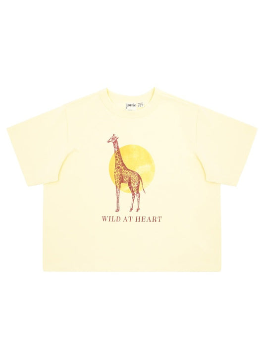Arden Wild At Heart Boxy Fit Graphic Tee - Sustainable Organic Cotton (Cream)
