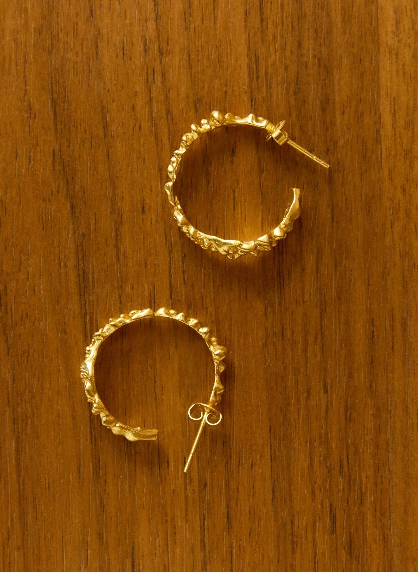 Arie Hoop Earrings - One Size / Gold
