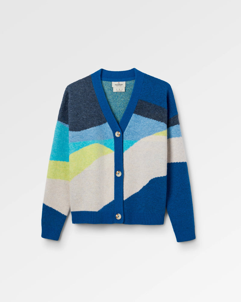 Scenic Knitted Cardigan - Scenic Azure Blue
