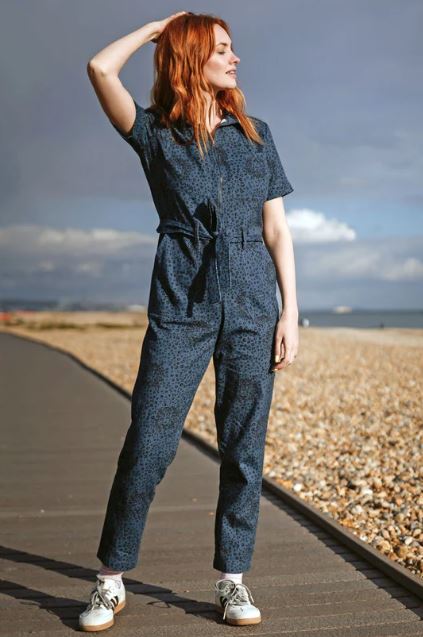 Billy Boilersuit - Petrol Navy, Hidden Leopard