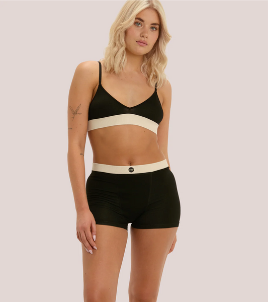 Period Underwear - Sunday Boxer Short, Extra Heavy Flow, Black