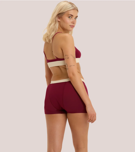 Period Underwear - Sunday Boxer Short, Extra Heavy Flow, Cherry