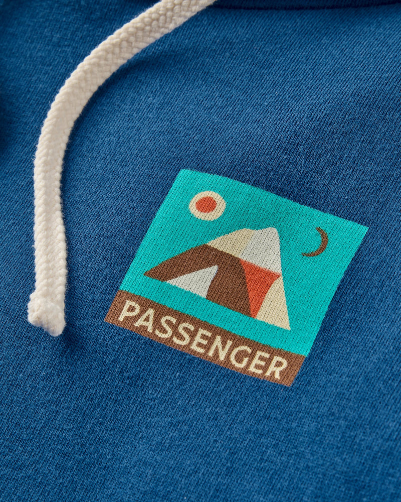 Lost On Purpose Relaxed Fit Hoodie - Blue Navy