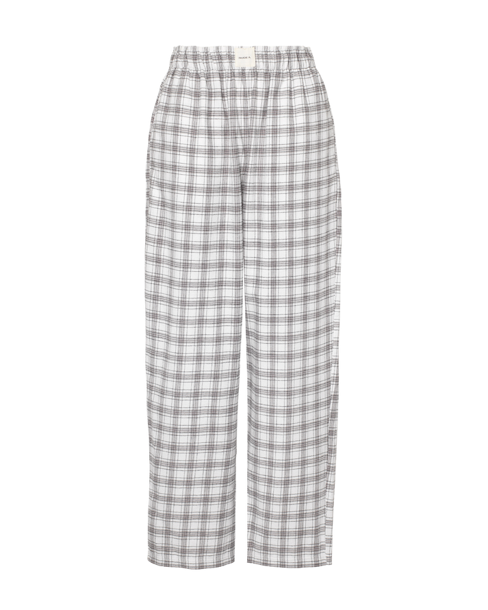 The Flannel PJ Set - Grey and White Check