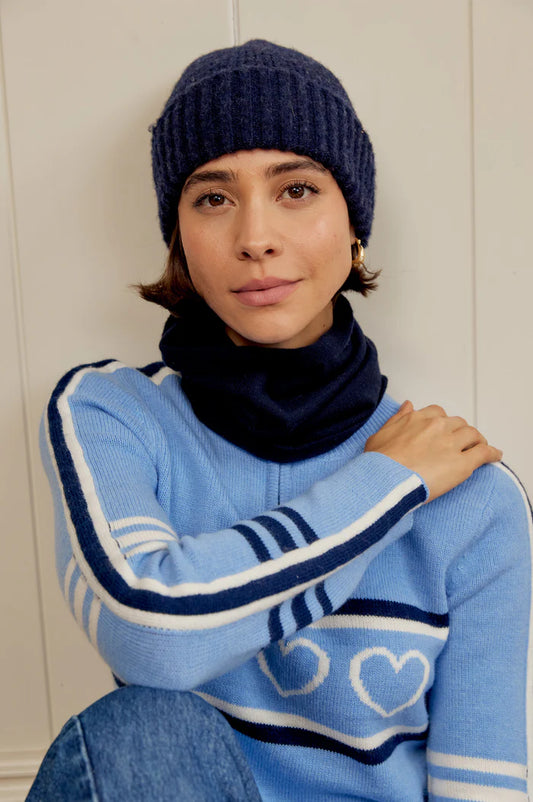 Merino Wool Snood (Navy)