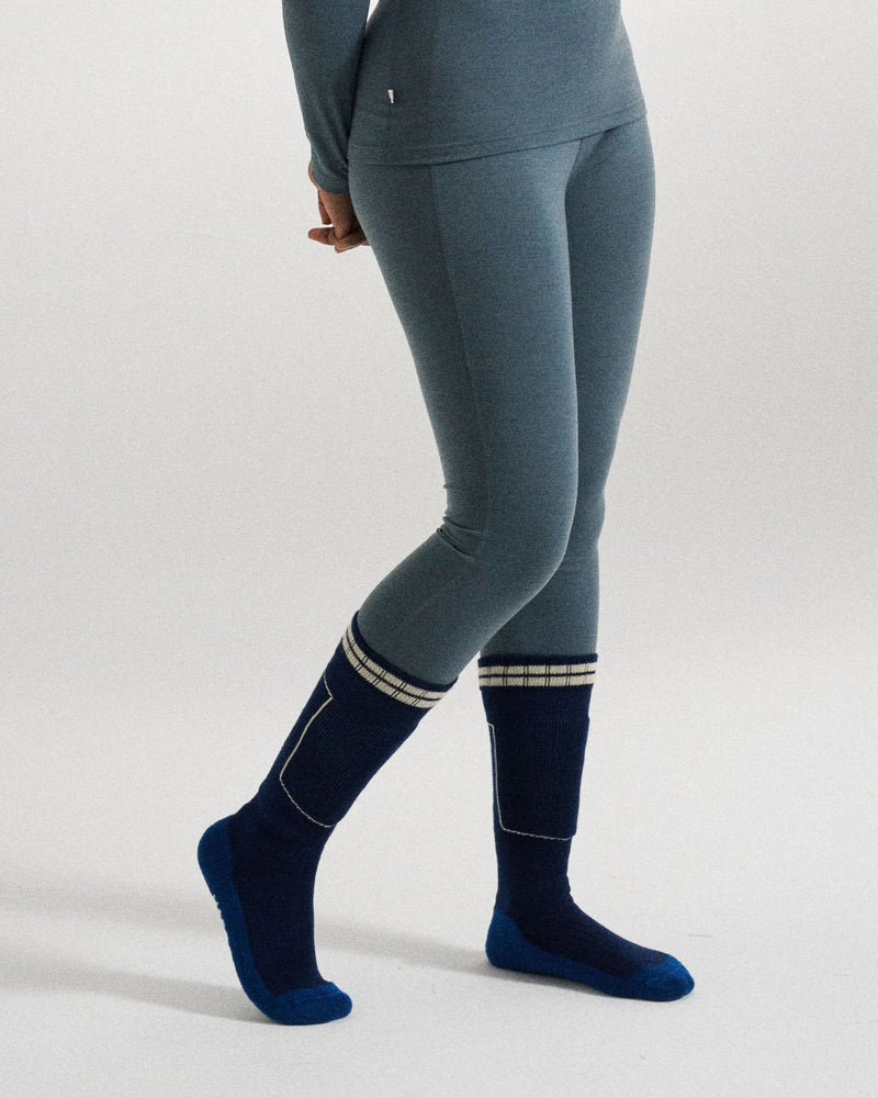 Storm grey merino baselayer bottoms.
