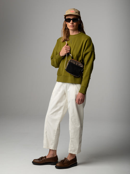 Women's Awen Crew Sweatshirt - Marsh Green