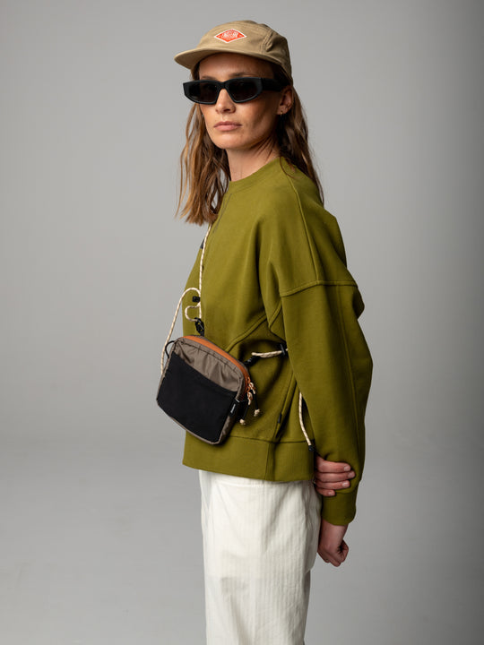 Women's Awen Crew Sweatshirt - Marsh Green