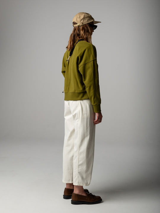 Women's Awen Crew Sweatshirt - Marsh Green