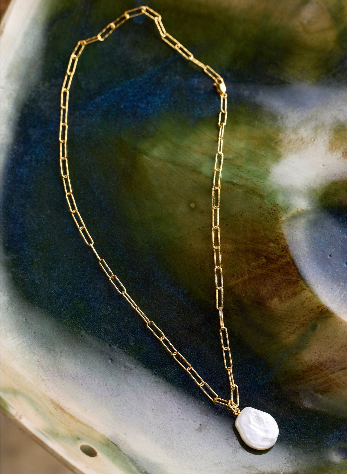 Emma Keshi Pearl Pendant Necklace - Gold (Copy)