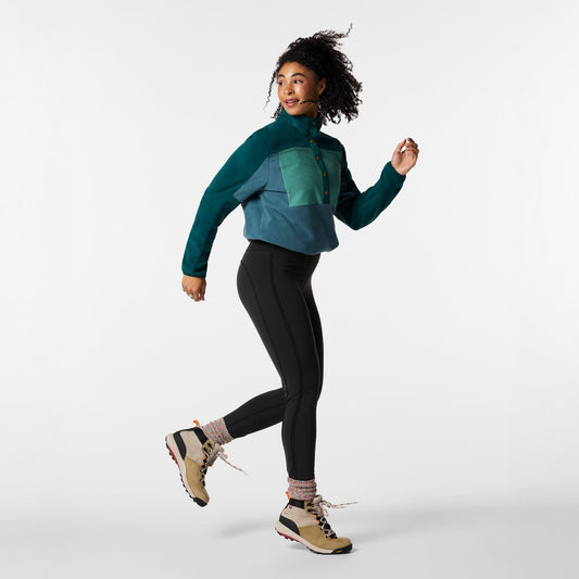Encima Fleece Pullover - Deep Ocean and Firefly