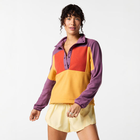 Encima Fleece Pullover - Mystic and Honeycomb