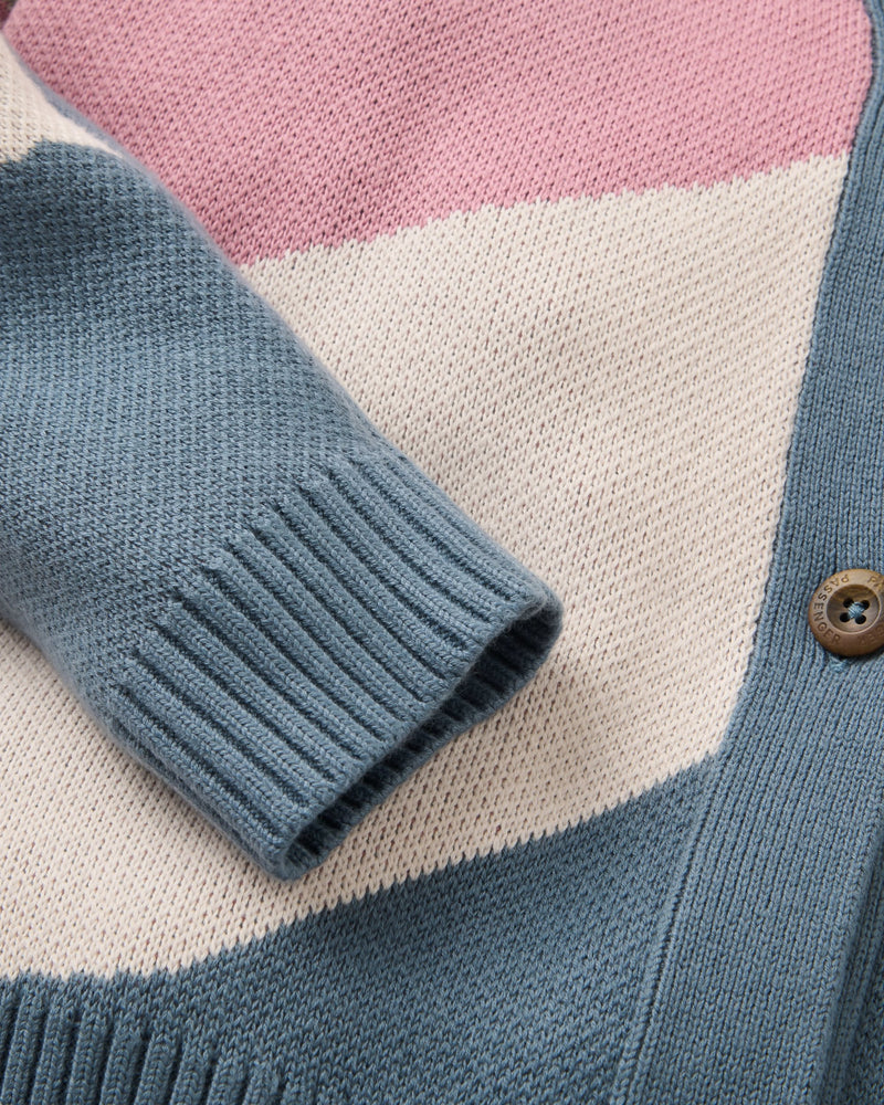 Scenic Knitted Cardigan - Scenic Stormy Blue