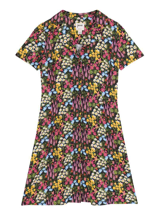 Frieda Wildflower Print Tea Dress (Pink)