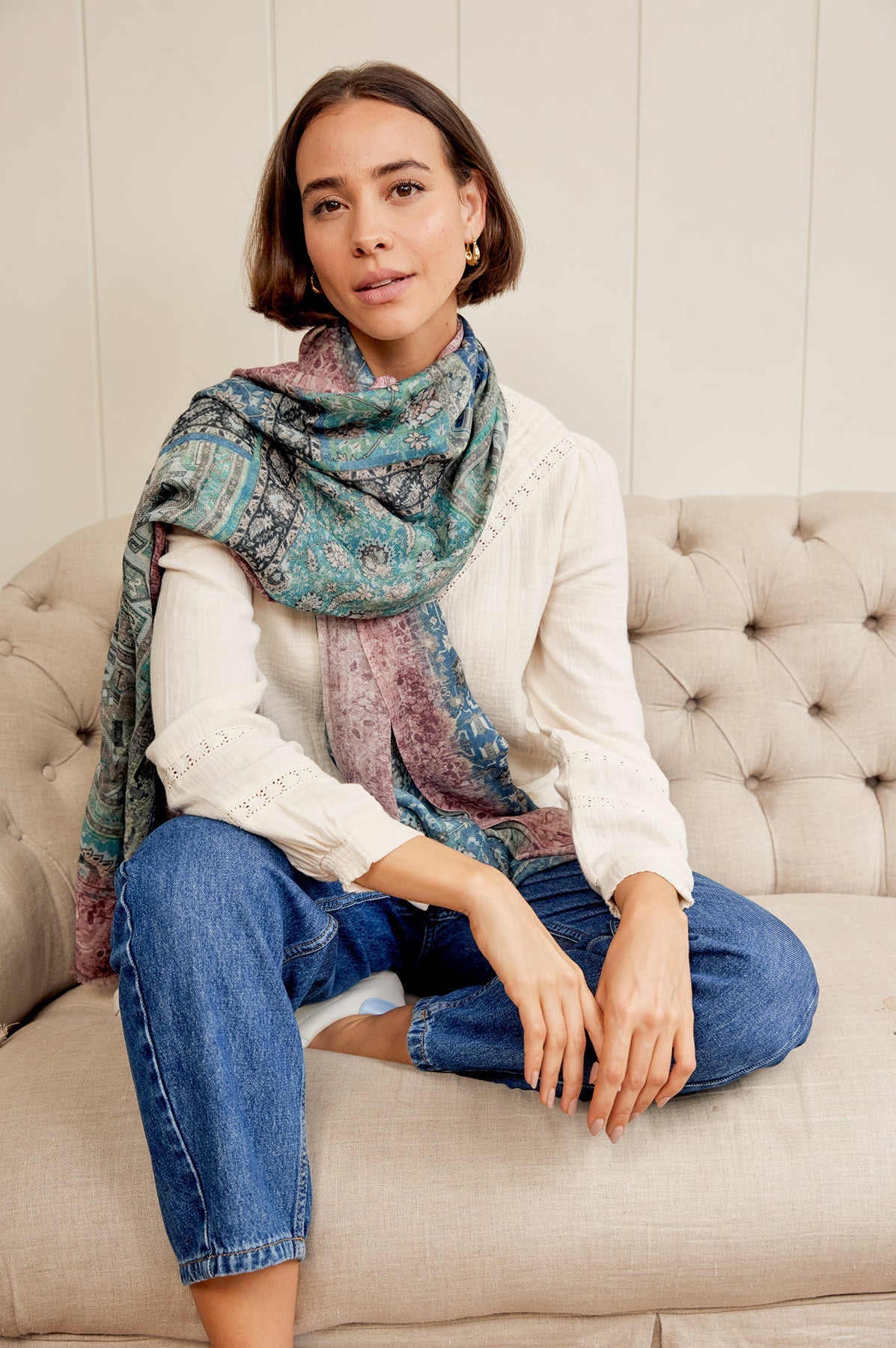 OMBRE Abstract Print Scarf