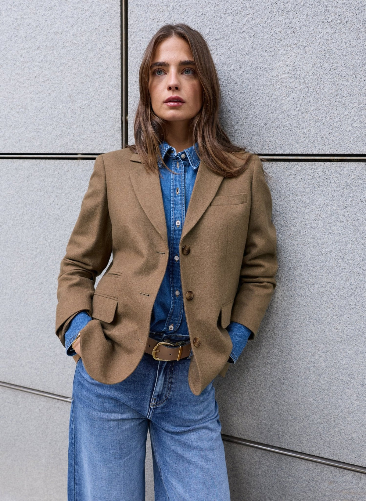 Georgie Oversized Blazer - Camel