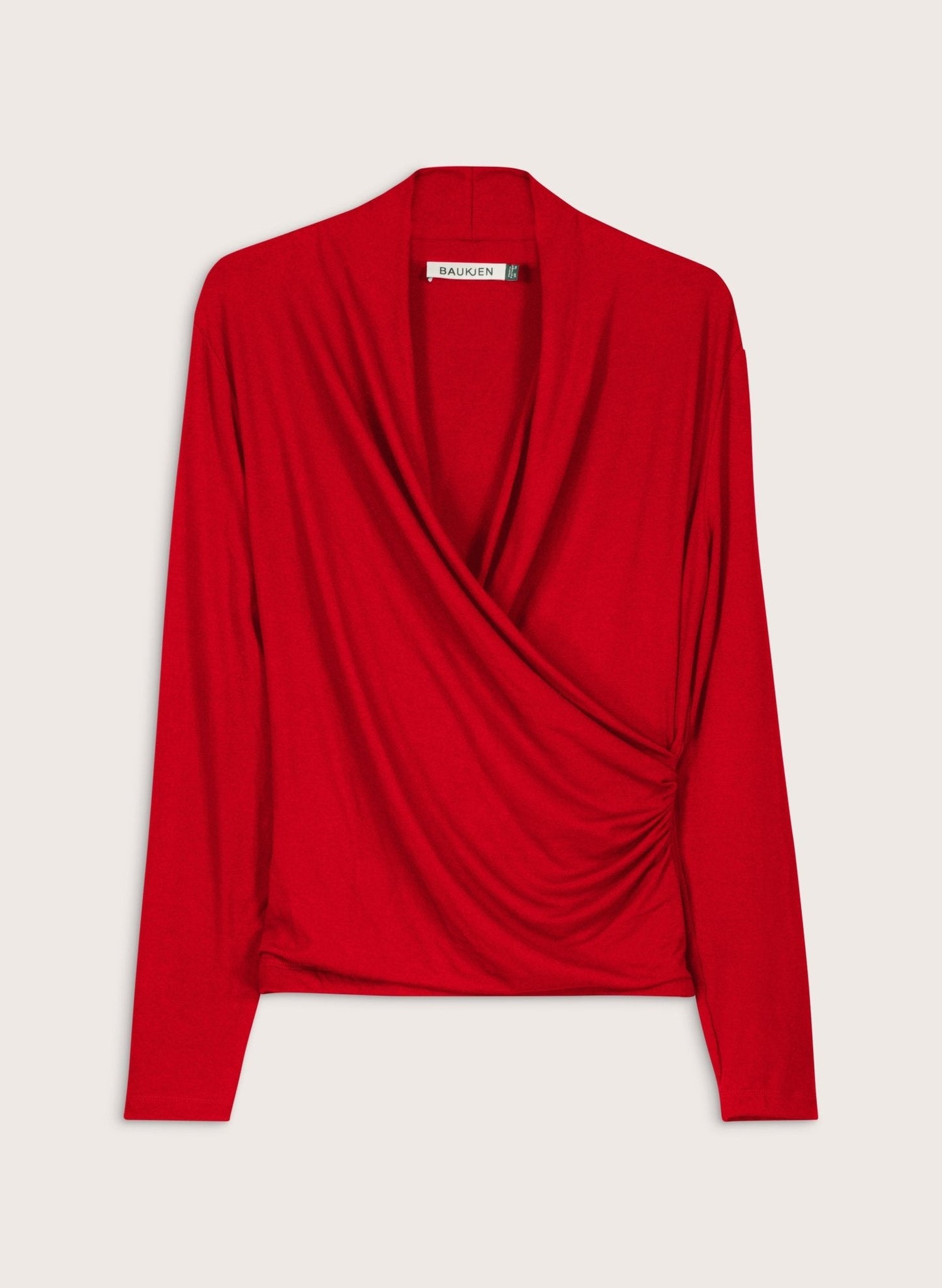 Gylda Fixed Wrap Top - Crimson