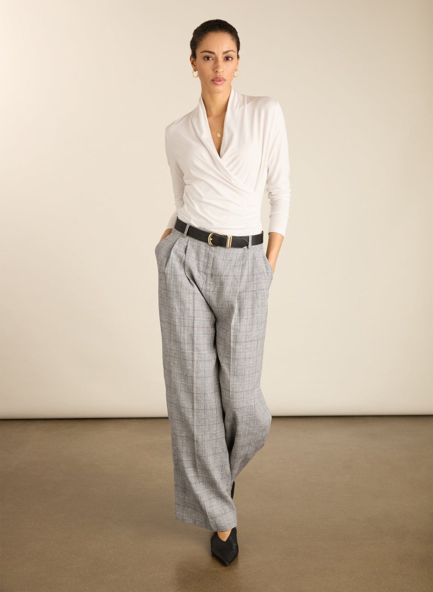 Gylda Wrap Top / Pure White
