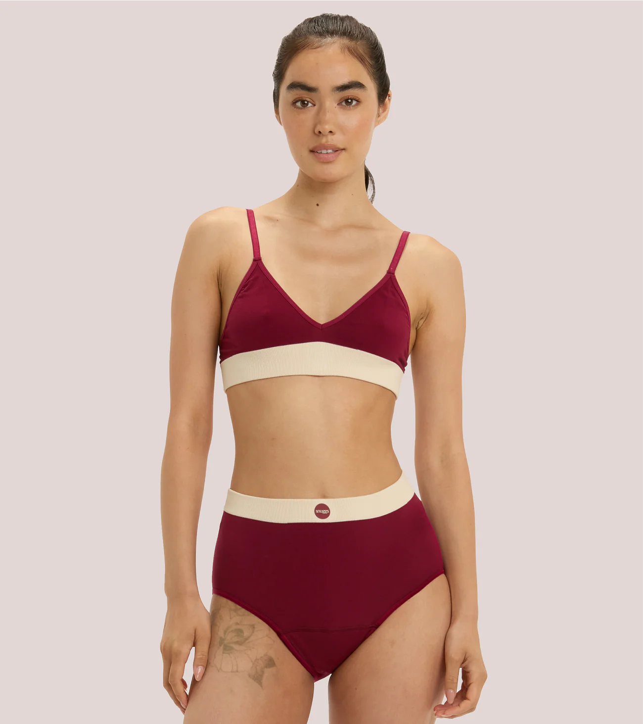 Period Underwear - Sunday Hugger, Extra Heavy Flow, Cherry
