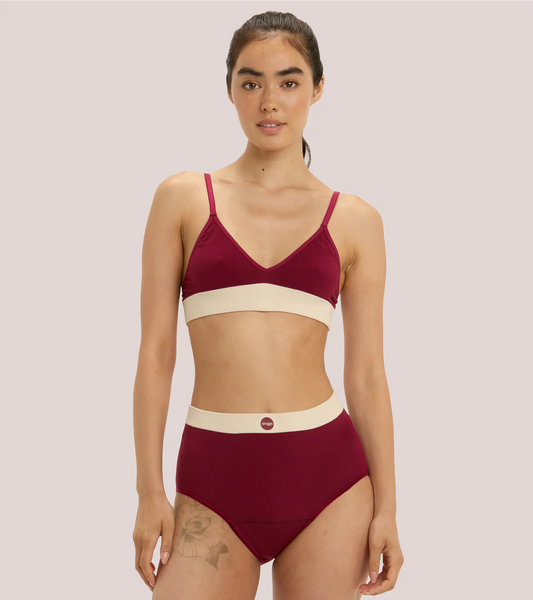 Period Underwear - Sunday Hugger, Extra Heavy Flow, Cherry