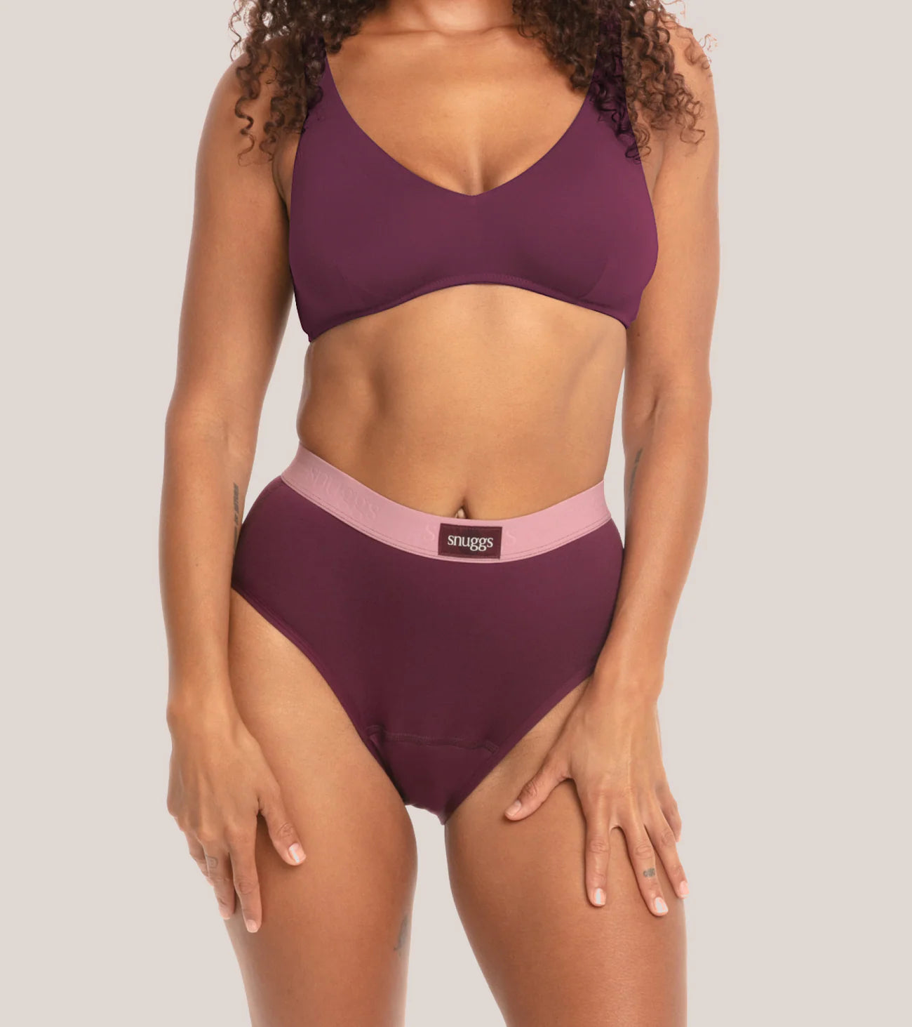 Period Underwear - Hugger Iconic, Extra Heavy Flow, Beetroot