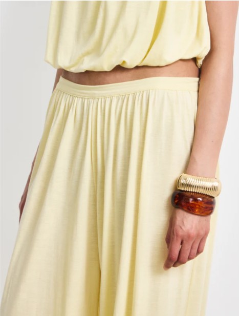 Ina Harem Trouser Jersey in Lemon