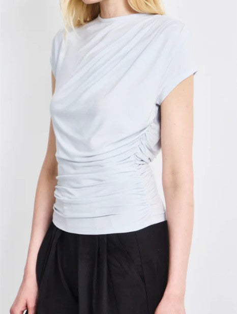 Jamie Drape Top in Icy Blue