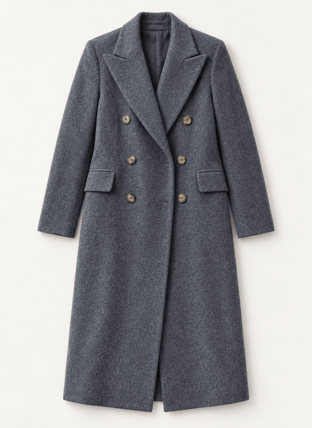 Kennedy Wool Blend Tailored Coat - Grey