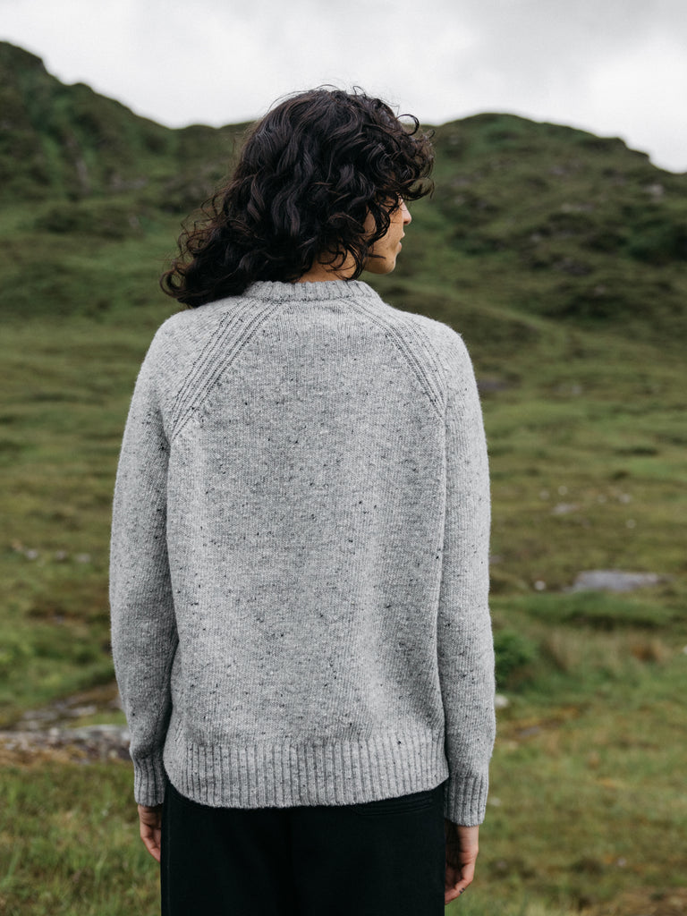 Women's Farne Crew Neck Knit Jumper - Dove Grey