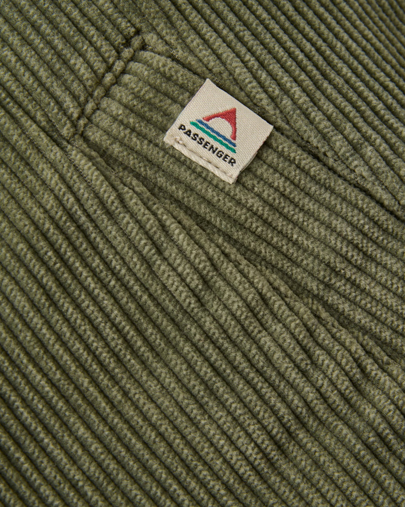 Stella Cord LS Shirt - Dusty Olive