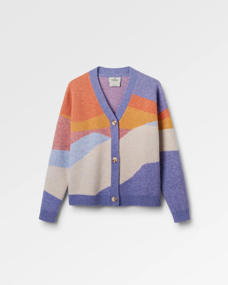 Scenic Knitted Cardigan - Scenic Sunrise Orange