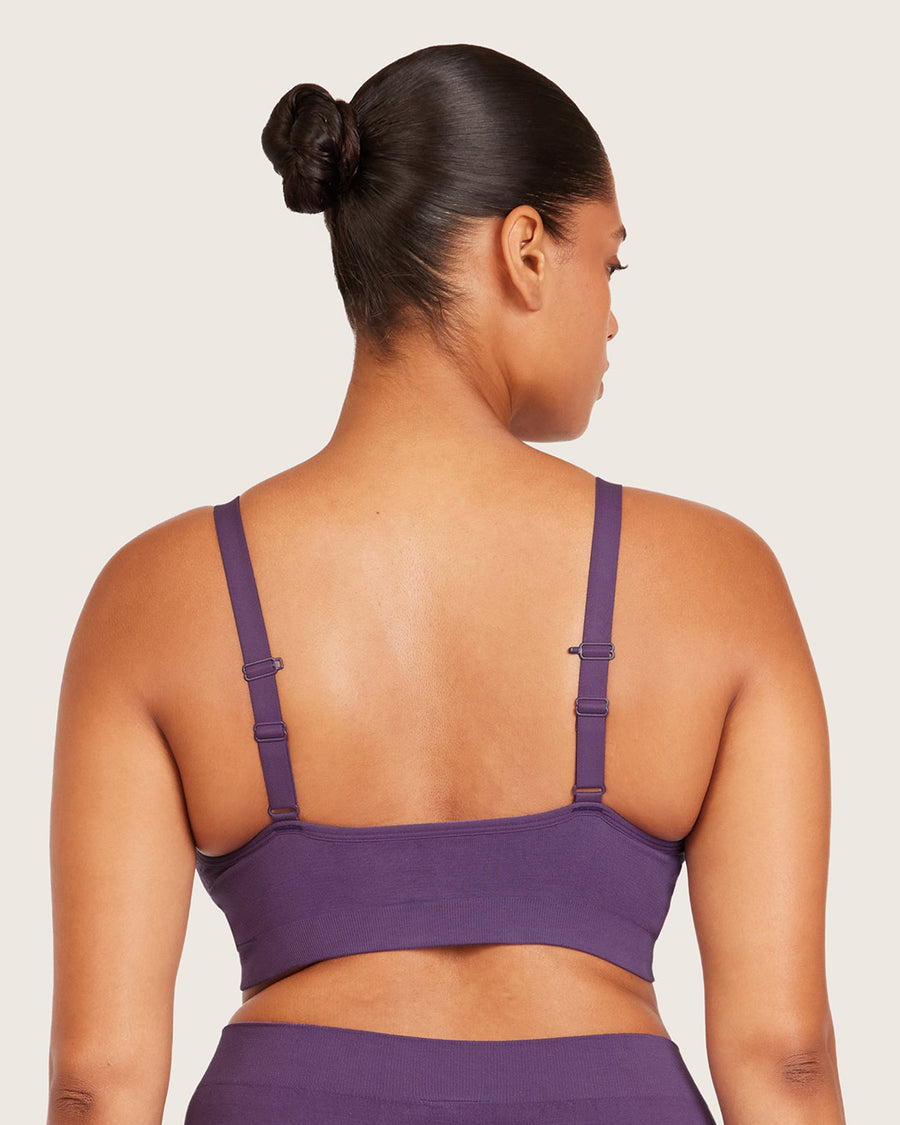 Bamboo Wireless Full Bust T-Shirt Bra - Amethyst