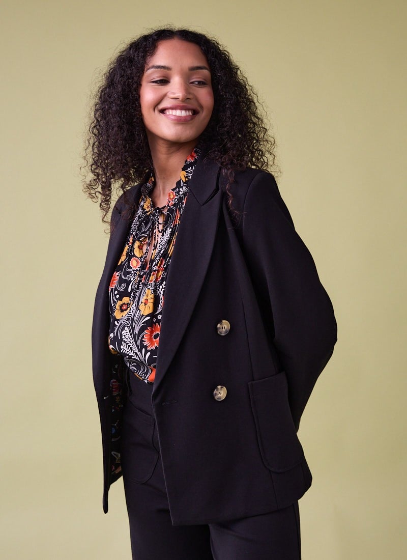 Richy Black Soft Tailored Blazer (Black)