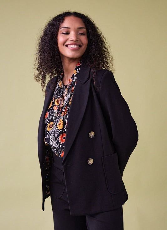 Richy Black Soft Tailored Blazer (Black)