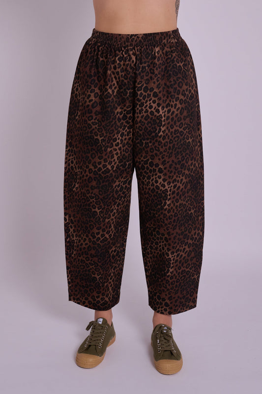 Peggy Leopard Denim Trousers