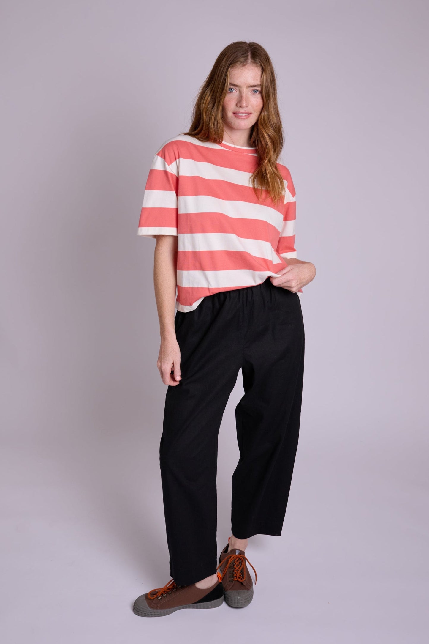 Peggy Black Linen Trousers