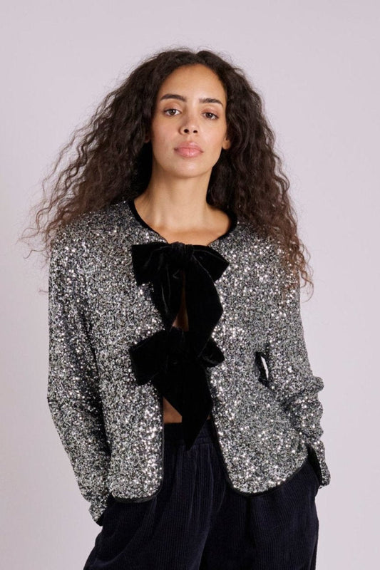 Mika Bow Sequin Jacket