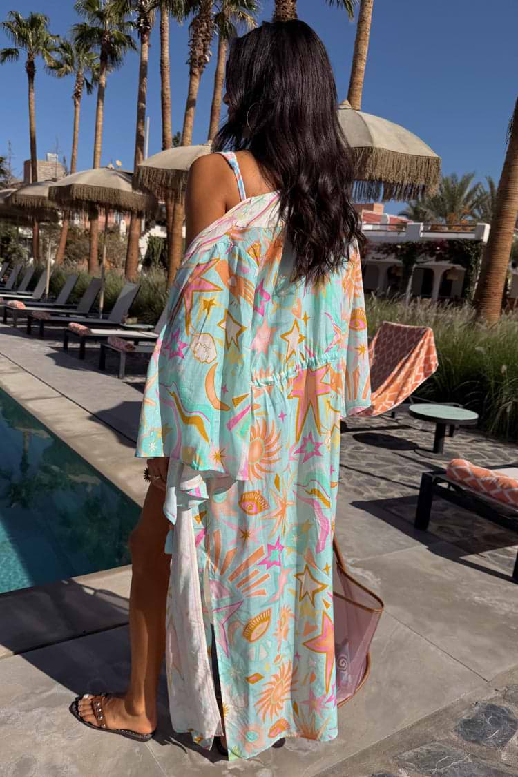 Blue Dreamer Maxi Kimono