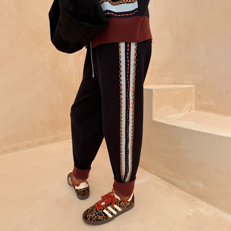 Geometric Knit Jogger