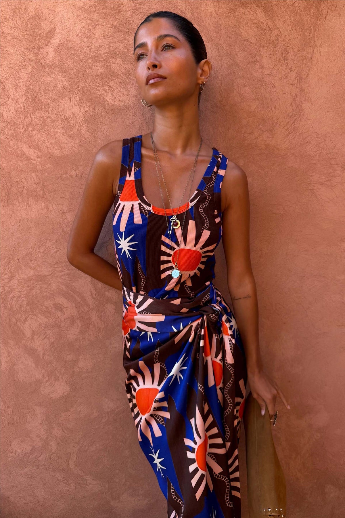 Chocolate & Blue Sun Jaspre Skirt
