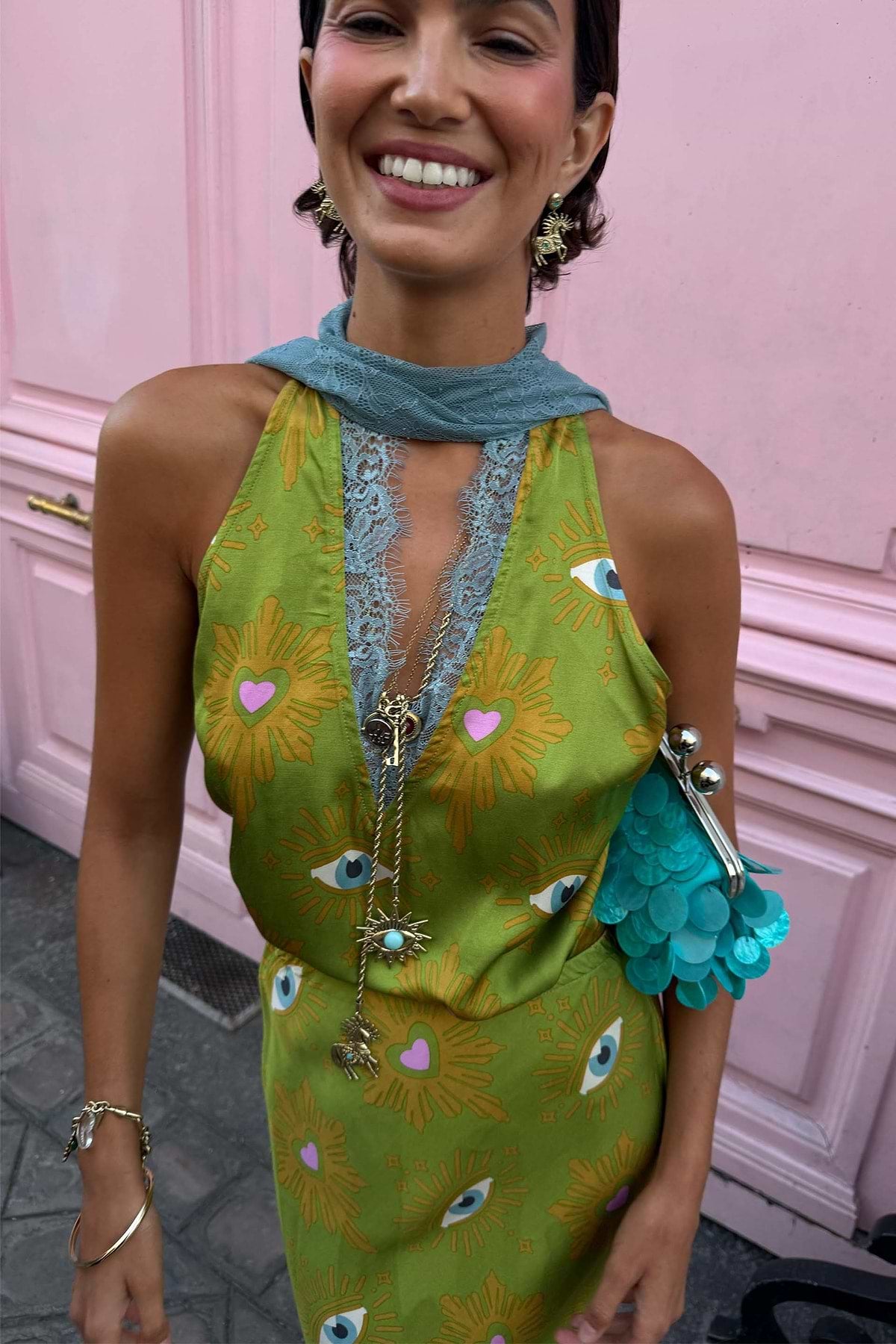 Khaki Eye Lily Top