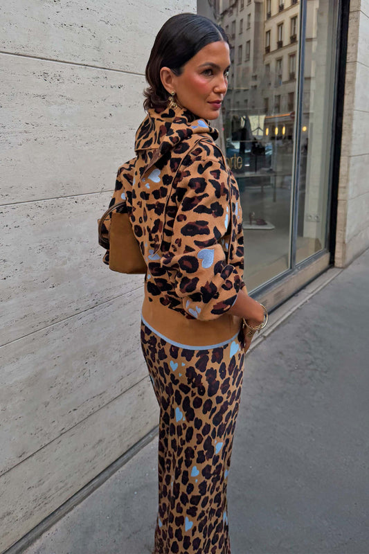 Heart Leopard Cardigan
