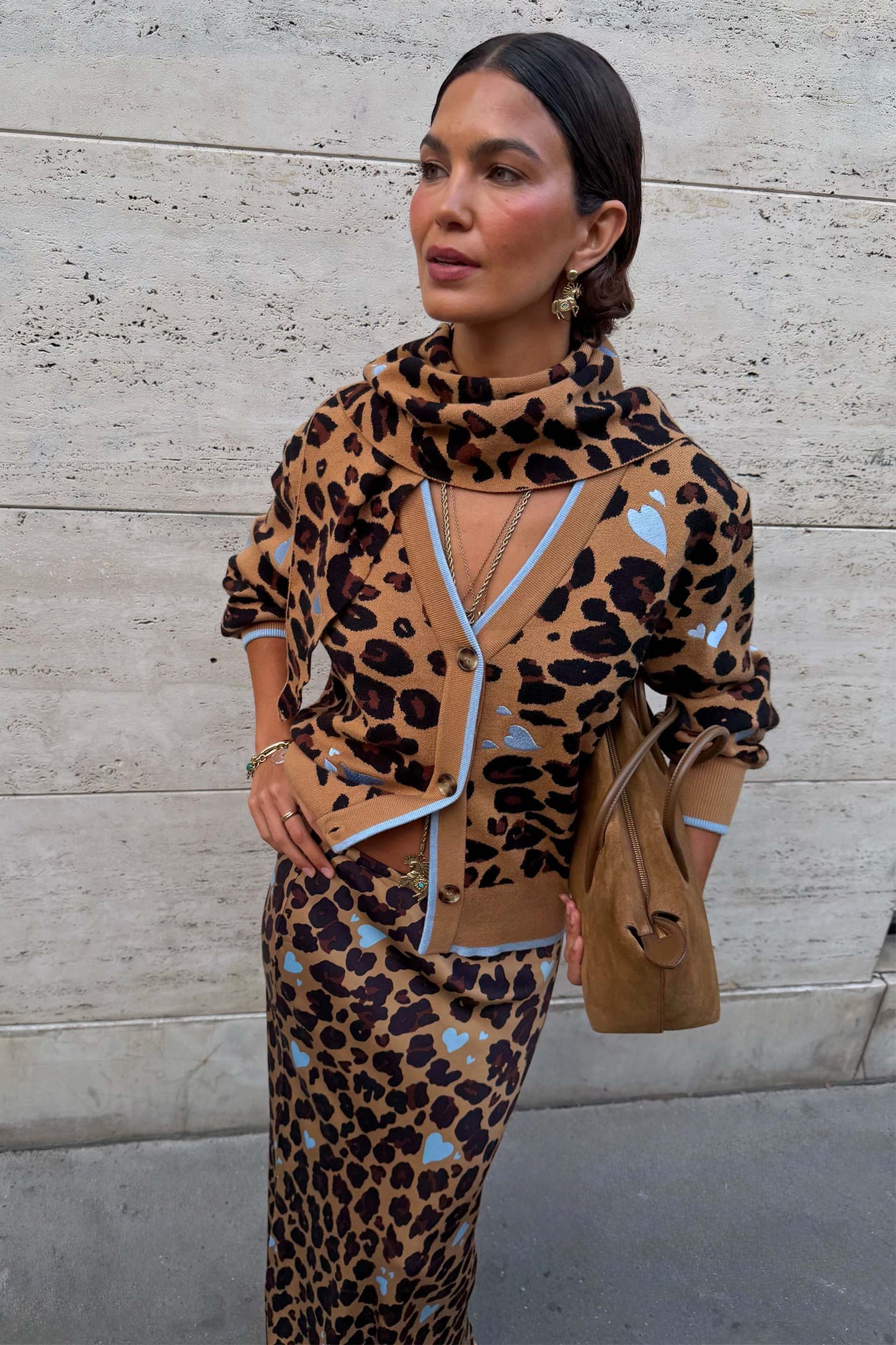 Heart Leopard Cardigan